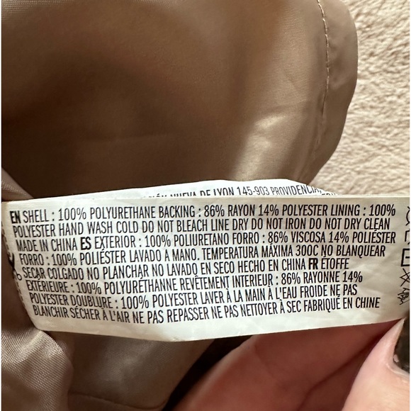 Forever21 Faux Leather Tan Skirt - Size Small - Picture 4 of 6